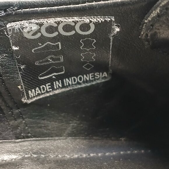 WOMENS ECCO BLACK LEATHER LOAFER WITH MONK STRAP COMFORT SHOE SIZE 40/US9 - Picture 7 of 11